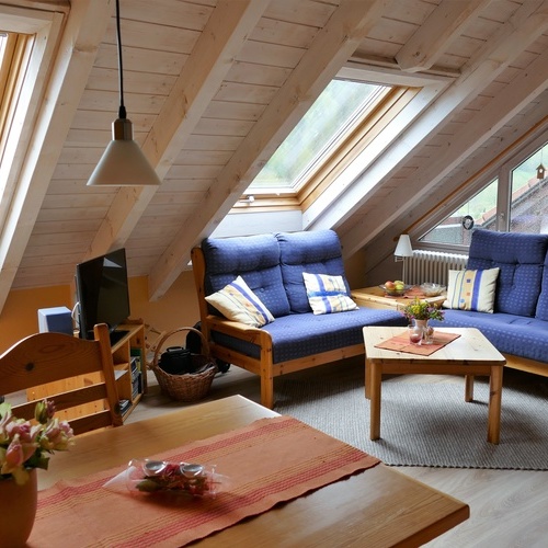 Wohnzimmer mit Sitzecke und Eßtisch - Wohnzimmer mit Sitzecke und Eßtisch -