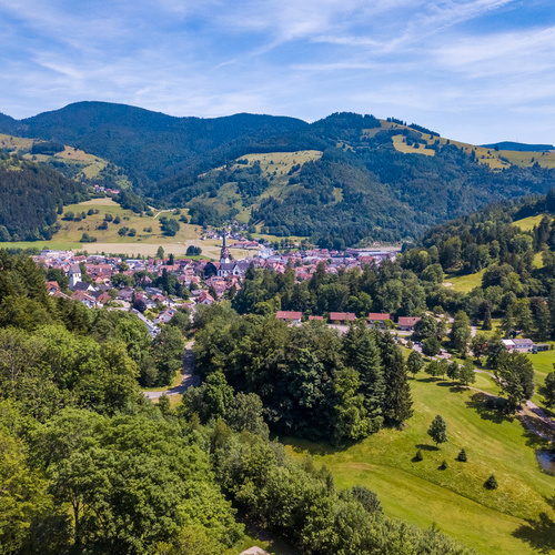 Blick auf Schönau im Schwarzwald - Blick auf Schönau im Schwarzwald -