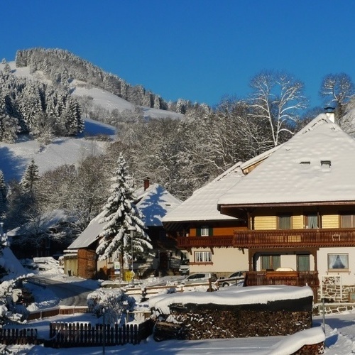 Hausansicht im Winter - Hausansicht im Winter -