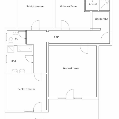 Die Wohnungseinteilung- Grundrissplan - Die Wohnungseinteilung- Grundrissplan -